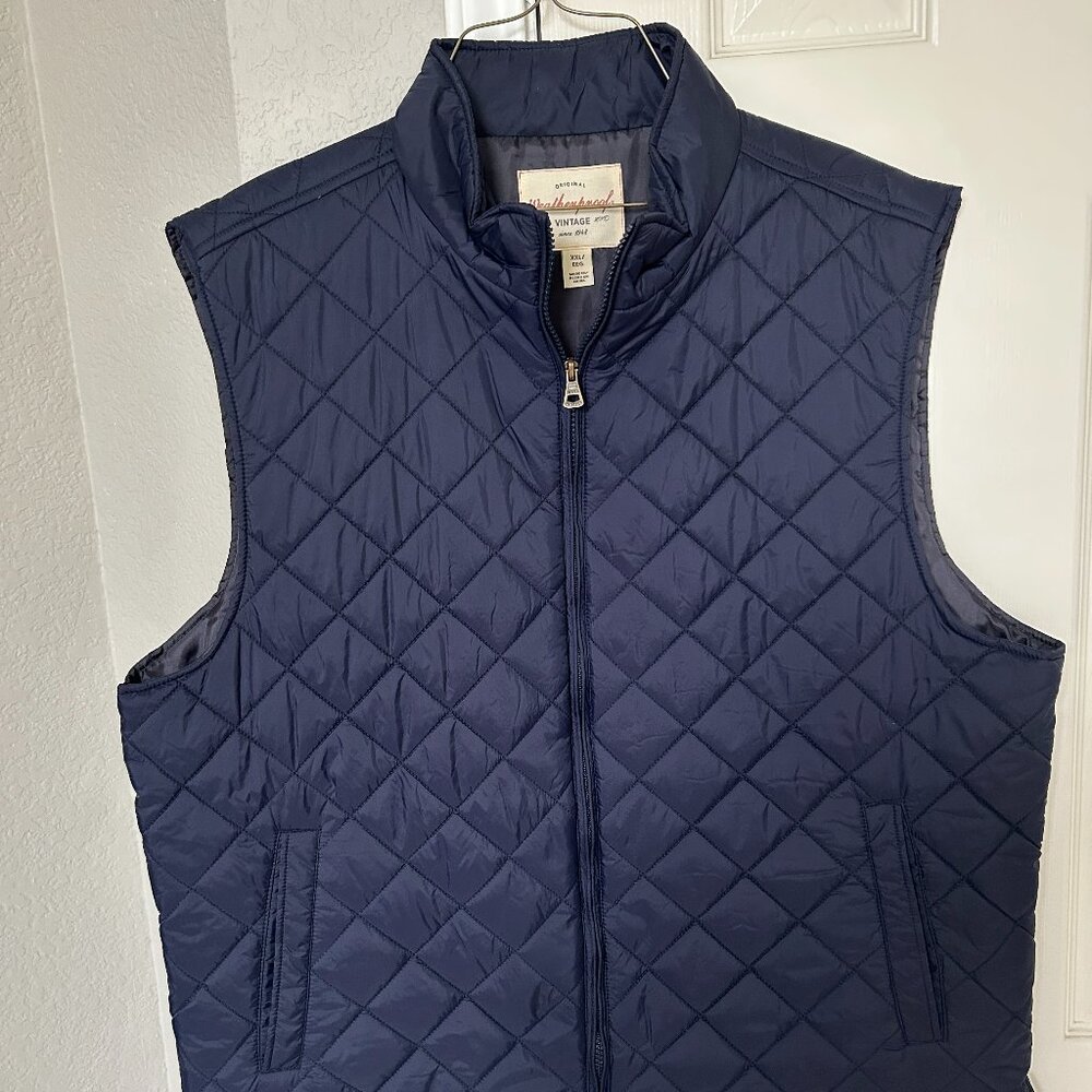 Original Weatherproof Vintage Diamond Quilted Vest - Blue - XXL